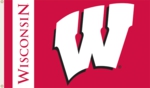 Wisconsin Badgers 3' x 5' Flag with Grommets Wisconsin Badgers 3' x 5' Flag with Grommets