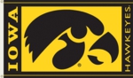 Iowa Hawkeyes 3' x 5' Flag with Grommets Iowa Hawkeyes 3' x 5' Flag with Grommets
