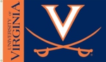 University of Virginia Cavaliers 3' x 5' Flag with Grommets University of Virginia Cavaliers 3' x 5' Flag with Grommets