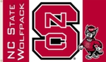 North Carolina State Wolfpack 3' x 5' Flag with Grommets North Carolina State Wolfpack 3' x 5' Flag with Grommets
