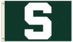 Michigan State Spartans 3' x 5' Flag with Grommets - "S" Michigan State Spartans 3' x 5' Flag with Grommets - "S"