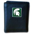 Michigan State Spartans Tri-fold Leather Wallet with Box Michigan State Spartans Tri-fold Leather Wallet with Box