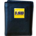 Louisiana State University Tri-fold Leather Wallet with Tin Louisiana State University Tri-fold Leather Wallet with Tin