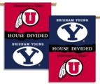 Brigham Young - Utah 2-Sided 28" X 40" House Divided Banner Brigham Young - Utah 2-Sided 28" X 40" House Divided Banner