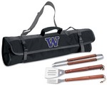 University of Washington Huskies 3 Piece BBQ Tool Set With Tote University of Washington Huskies 3 Piece BBQ Tool Set With Tote