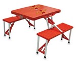 Iowa State Cyclones Folding Picnic Table with Seats - Red Iowa State Cyclones Folding Picnic Table with Seats - Red