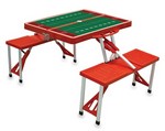 Stanford Cardinal Football Picnic Table with Seats - Red Stanford Cardinal Football Picnic Table with Seats - Red