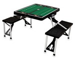 Oregon State Beavers Football Picnic Table with Seats - Black Oregon State Beavers Football Picnic Table with Seats - Black