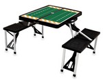 Tennessee Volunteers Football Picnic Table with Seats - Black Tennessee Volunteers Football Picnic Table with Seats - Black