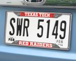 Texas Tech Red Raiders Chromed Metal License Plate Frame Texas Tech Red Raiders Chromed Metal License Plate Frame
