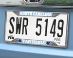 North Carolina Tar Heels Chromed Metal License Plate Frame North Carolina Tar Heels Chromed Metal License Plate Frame