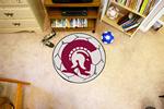 University of Arkansas at Little Rock Trojans Soccer Ball Rug University of Arkansas at Little Rock Trojans Soccer Ball Rug
