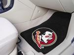 Florida State University Seminoles Carpet Car Mats - Black Florida State University Seminoles Carpet Car Mats - Black