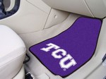 Texas Christian University Horned Frogs Carpet Car Mats Texas Christian University Horned Frogs Carpet Car Mats