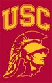 USC with Trojan Head 44" x 28" Applique Banner Flag USC with Trojan Head 44" x 28" Applique Banner Flag